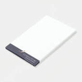 Elegant modern roos goudschaar post-it® notes (Schuin)