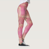Elegant Modern Roze Glitter Sparkles Gift Leggings (Rechts)