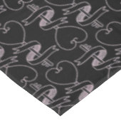 Elegant modern roze harten en sleutels patroon | tafelkleed (Gekanteld)