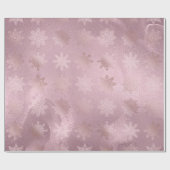 Elegant modern roze roze roze goudmarmer-sneeuwvlo cadeaupapier (Vlak)