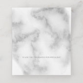 Elegant modern roze rozen door BarefootBride™ (Binnenkant ongevouwen)