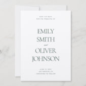 Elegant Modern Sage Green Wedding Save The Date (Voorkant)
