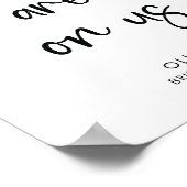 Elegant modern schrift | Feestbar bord Poster (Hoek)