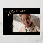 Elegant modern script | Aankondiging foto-Afstudee (Voorkant)