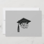 elegant modern script afstuderen aankondiging (Achterkant)