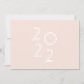 elegant modern script afstuderen aankondiging (Achterkant)