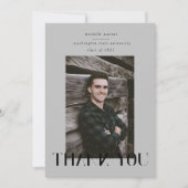 elegant modern script afstuderen bedankt je credit kaart (Voorkant)