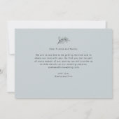Elegant Modern Script Foto Bruiloft Save The Date (Achterkant)