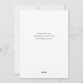 Elegant modern script Happy New Year 3 Collage Feestdagenkaart (Achterkant)