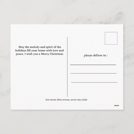 Elegant Modern Script Kerst Familie Foto Feestdagenkaart (Achterkant)