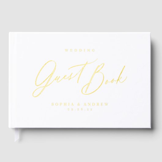 Elegant modern script minimalist wedding  (Recto)