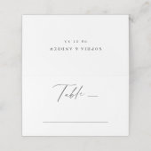 Elegant modern script minimalistisch huwelijk (Buitenkant ongevouwen)