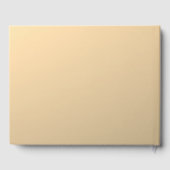 Elegant Modern Script Monogram of Word | gouden Gastenboek (Achterkant)