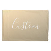 Elegant Modern Script Monogram of Word | gouden Kussensloop (Achterkant)