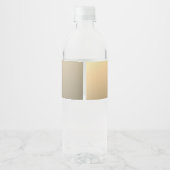 Elegant Modern Script Monogram of Word | gouden Waterfles Etiket (Achterkant)