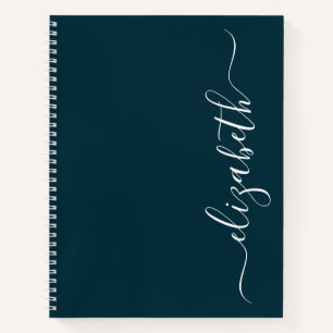Elegant Modern Script Persoonlijk Notitieboek
