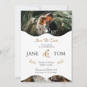 Elegant Modern Script Photo Classic Kaart (Voorkant)