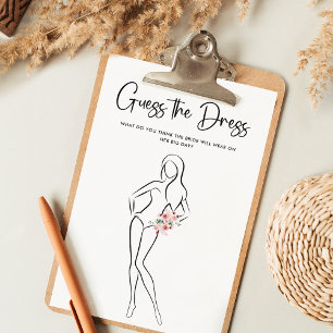 Elegant modern script Raad de Kaart van het dres