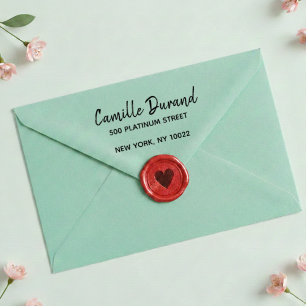 Elegant modern script retouradres zelfinktende stempel