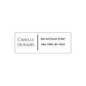 Elegant modern script retouradres zelfinktende stempel (Design)