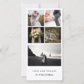 Elegant Modern Simple Married Couple Dank je Bedankkaart (Voorkant)