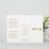 Elegant modern Simple Salon Gold-drievoudig brochu (Staand voorkant)