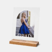 Elegant Modern Simple Script afstuderen Fotoboog Acryl Bord (Hoek)