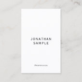 Elegant Modern Simple Template Vertical Business Visitekaartje (Voorkant)