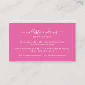 Elegant modern Simple Typography Lashes Business C Visitekaartje (Achterkant)