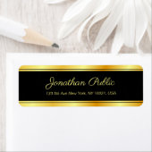 Elegant modern Sjabloon handgeschreven script Gold Etiket (Insitu)