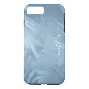Elegant modern stijlvol babyblauw uiterlijk 	iPhone 8 plus / 7 plus hoesje