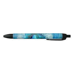 Elegant modern, stijlvol blauw getijde met gedicht blauwe inkt pen