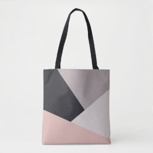 Elegant modern stijlvol geometrisch kleurenblok draagtas