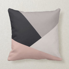 Elegant modern stijlvol geometrisch kleurenblok kussen