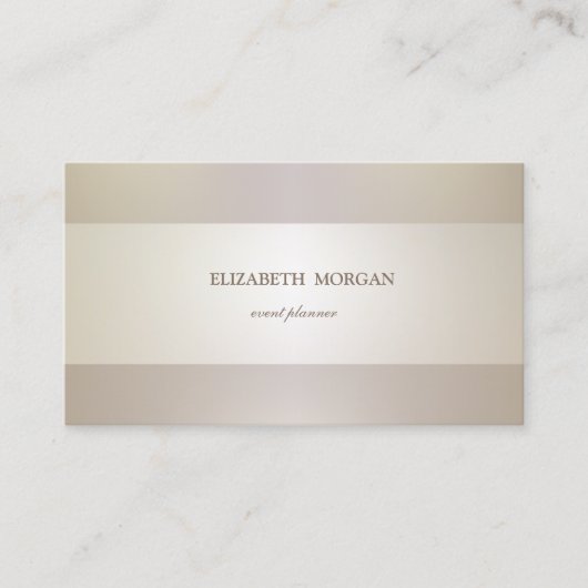 Elegant modern, stijlvol, gestript visitekaartje (Voorkant)