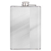 Elegant Modern Stijlvol Grijs Rood Naam Heupfles (Achterkant)