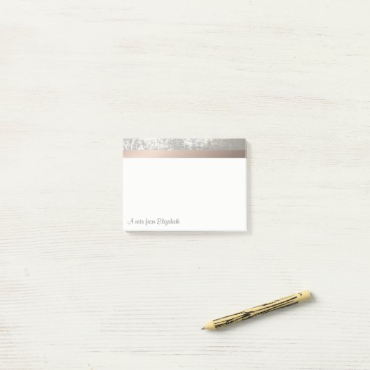 Elegant modern stijlvol post-it® notes (Op bureau)