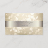 Elegant modern Stijlvol Stripe Bokeh Visitekaartje (Voorkant)