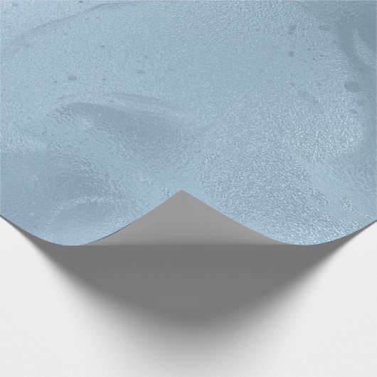 Elegant modern, stijlvol, vers blauw marmer cadeaupapier (Hoek)