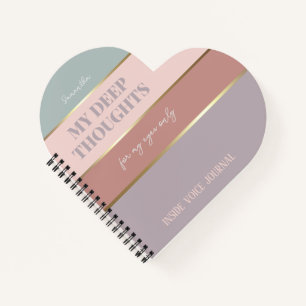 Elegant Modern stoffig Roos Gold Pocket Notitieboe Notitieboek
