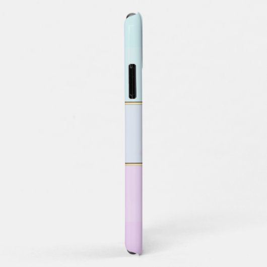Elegant Modern Striped, Ombre Lotus Case-Mate iPhone Case (Achterkant/rechts)