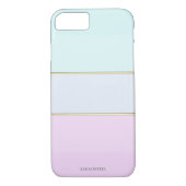 Elegant Modern Striped, Ombre-Personalized Case-Mate iPhone Case (Achterkant)
