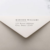 Elegant modern terugkeeradres  zelfinktende stempel