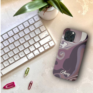 Elegant Modern Trendy Custom Paarse Inspirivity iPhone 13 Pro Max Hoesje