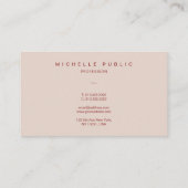 Elegant Modern Typography Script Monogram Visitekaartje (Achterkant)