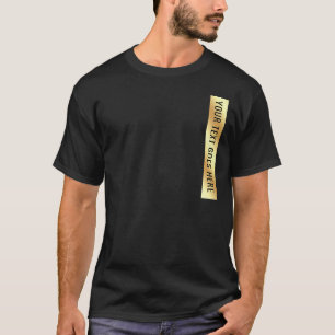 Elegant Modern Uw aangepaste tekst Zwart & Goud Ma T-shirt