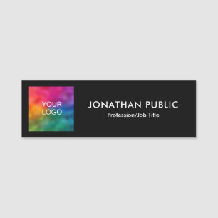 Elegant Modern Uw Logo hier Naamplaatje