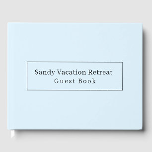 Elegant Modern Vakantiehuis Gastenboek Blauw