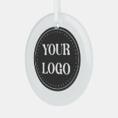 Elegant, modern, verfijnd, & bewerkbaar. glas ornament (Voorkant links)