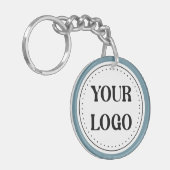 elegant, modern, verfijnd, & bewerkbaar sleutelhanger (Voorkant Links)